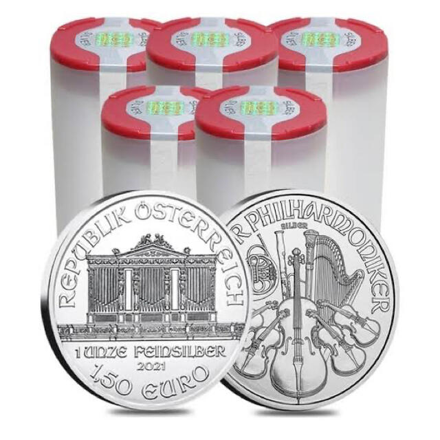 3枚2021オーストリア ウィーン銀貨 31.1g プラスチックケース付き