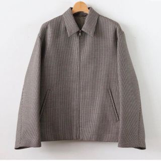 コモリ(COMOLI)の【専用】AURALEE DOUBLE FACE CHECK ZIP BLOUSO(ブルゾン)