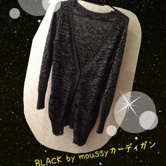 BLACK by moussy(ブラックバイマウジー)のBLACKbymoussyロングカーデ レディースのトップス(カーディガン)の商品写真