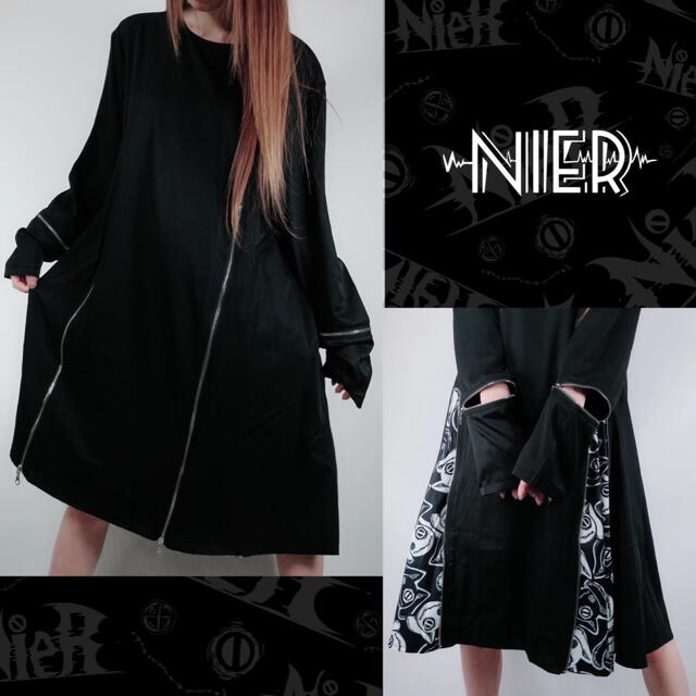 NieR 5ZIP PULLOVER【袖口切替付き】