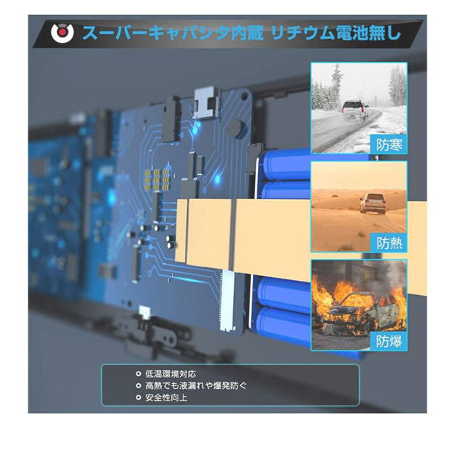 ミラー型 ドライブレコーダー 11.88インチ 前後カメラ