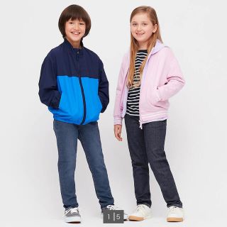 ユニクロ(UNIQLO)のユニクロ　キッズ　130 デニム　インディゴ(パンツ/スパッツ)