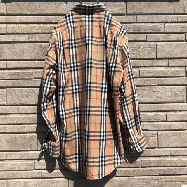 BURBERRY(バーバリー)の美品 BURBERRYS 透かし シャドーホース ノバチェックシャツ ネルシャツ メンズのトップス(シャツ)の商品写真