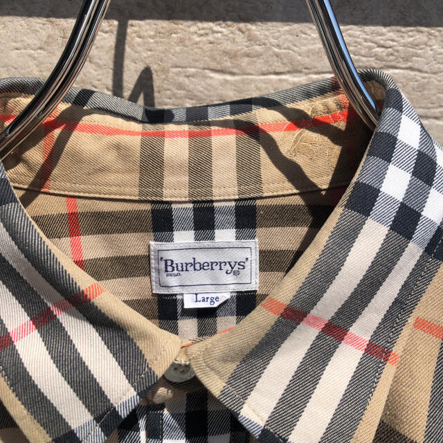 BURBERRY(バーバリー)の美品 BURBERRYS 透かし シャドーホース ノバチェックシャツ ネルシャツ メンズのトップス(シャツ)の商品写真