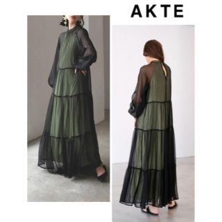 トゥデイフル(TODAYFUL)のAKTE ロングシフォンワンピース(ロングワンピース/マキシワンピース)