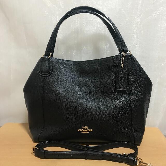 COACH - 【極美品】コーチ 2WAYイーディーショルダー 28   黒 35983