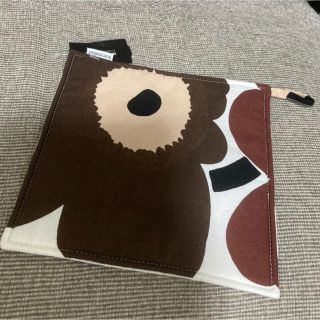 マリメッコ(marimekko)のマリメッコ marimekko ウニッコ　unikko 新品未使用 茶色ブラウン(収納/キッチン雑貨)