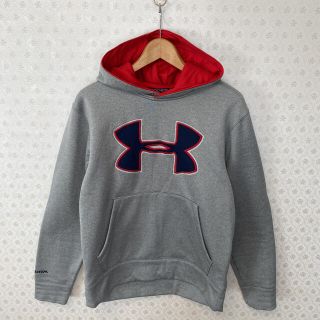 アンダーアーマー(UNDER ARMOUR)の♻️アンダーアーマー♻️メンズ♻️長袖プルオーバーパーカー♻️グレー(パーカー)