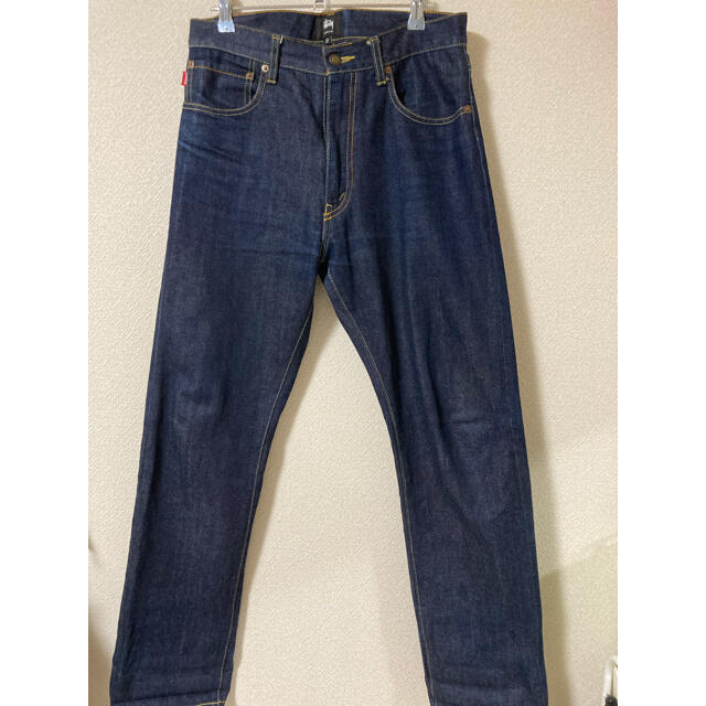 STUSSY - 【美品】stussy RED LINE DENIM ジーンズ 28サイズの STUSSY - 【美品】stussy RED LINE DENIM ジーンズ 28サイズの