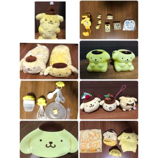 サンリオ(サンリオ)のポムポムプリン　バラ売り可　ぬいぐるみ　ティッシュケース　ブランケット　ポーチ(キャラクターグッズ)