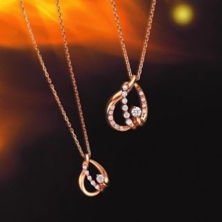 スタージュエリー(STAR JEWELRY)のスタージュエリー　ダイヤネックレス　ファイアインザハート　k18大サイズ(ネックレス)