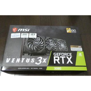 【新品】msi GeForce RTX3080 VENTUS 3X 10G OC(PCパーツ)