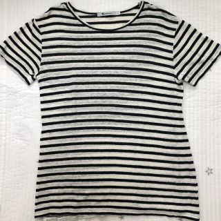 アレキサンダーワン(Alexander Wang)のＴ ALEXASANDERWANG/ボーダーTシャツ(カットソー(半袖/袖なし))