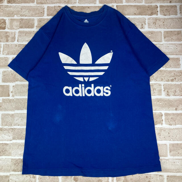 adidas(アディダス)のadidas アディダス トレフォイルロゴ Tシャツ 半袖 メンズ XL 古着 メンズのトップス(Tシャツ/カットソー(半袖/袖なし))の商品写真