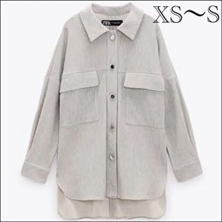 ザラ(ZARA)の【新品未使用】ZARA ポケット付きシャツジャケット XS〜S(その他)