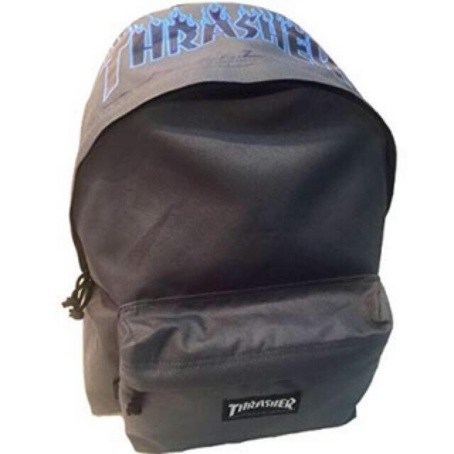 THRASHER(スラッシャー)の新品 THRASHER スラッシャー リュック バックパック グレー ファイヤー メンズのバッグ(バッグパック/リュック)の商品写真