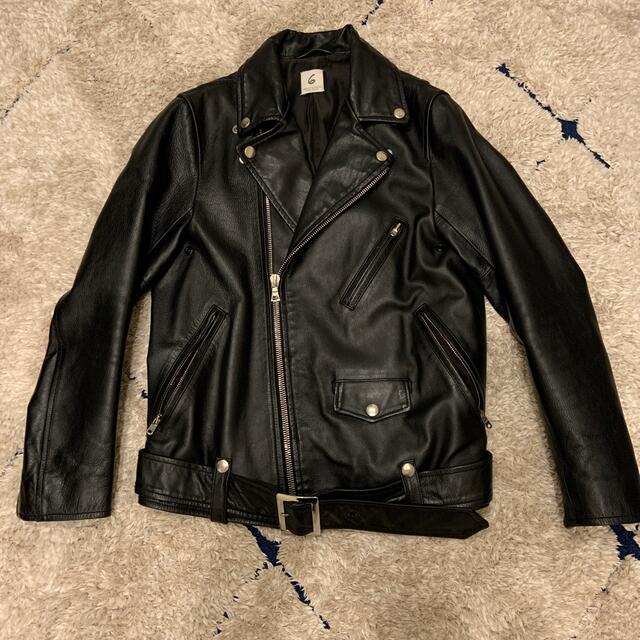 6(ROKU)>DOUBLE LEATHER RIDERS/ライダース - ライダースジャケット