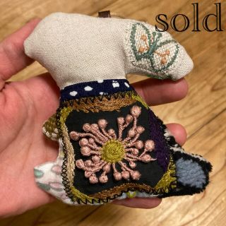 ミナペルホネン(mina perhonen)の【ハンドメイド】ミナペルホネン  ミニうさチャーム(チャーム)