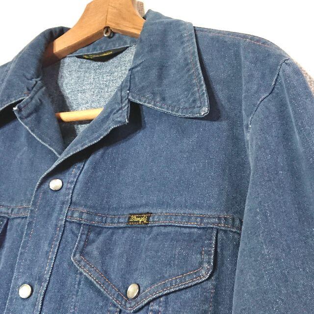 70s　USA製　ヴィンテージ　wrangler ラングラー デニムジャケット