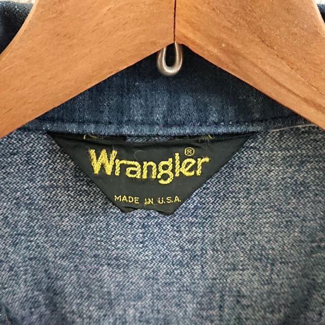 Wrangler(ラングラー)の70s　USA製　ヴィンテージ　wrangler ラングラー デニムジャケット メンズのジャケット/アウター(カバーオール)の商品写真