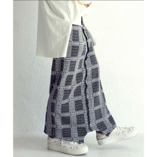 アンティカ(antiqua)の◆専用◆antiqua新品チェック柄ニットスカート❤︎(ロングスカート)