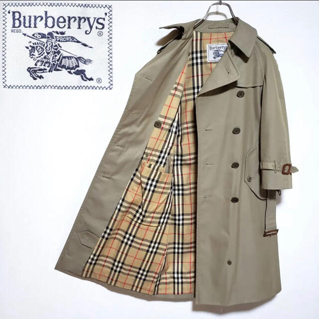 レディース 美品 Burberrys バーバリー 玉虫 トレンチコート