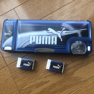 プーマ(PUMA)のプーマ　puma 筆箱　ペンケース　と消しゴム2個(ペンケース/筆箱)