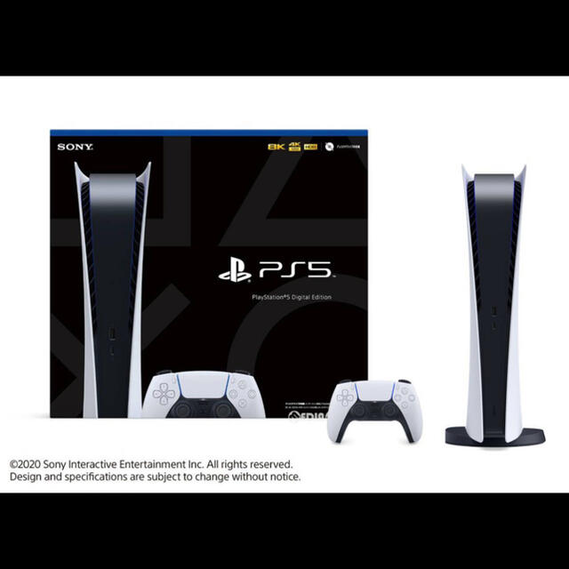 PlayStation(プレイステーション)のps5 PlayStation5 デジタルエディション エンタメ/ホビーのゲームソフト/ゲーム機本体(家庭用ゲーム機本体)の商品写真