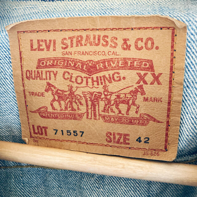 Levi's(リーバイス)のnangu様Levi's リーバイス71557 復刻デニムジャケット　ジージャン メンズのジャケット/アウター(Gジャン/デニムジャケット)の商品写真