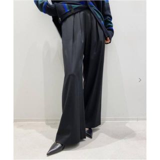 アパルトモンドゥーズィエムクラス(L'Appartement DEUXIEME CLASSE)のアパルトモン  widepants  ブラック  34(カジュアルパンツ)