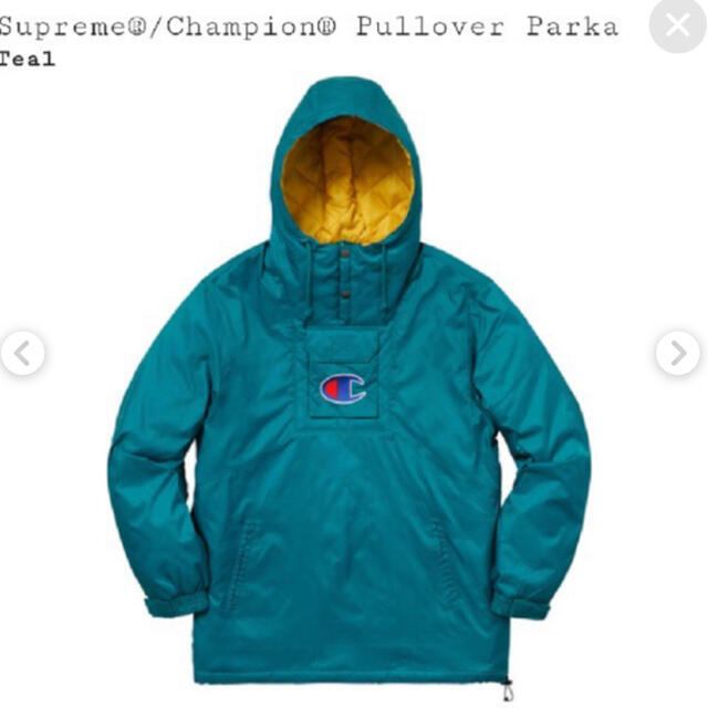 2018ss Supreme/Champion Pullover Parka黒M