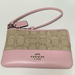 コーチ(COACH)のCOACH ミニポーチ　ピンク(ポーチ)