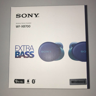 ソニー(SONY)のSONY ワイヤレスイヤホン WF-XB700青色 値下げ(ヘッドフォン/イヤフォン)