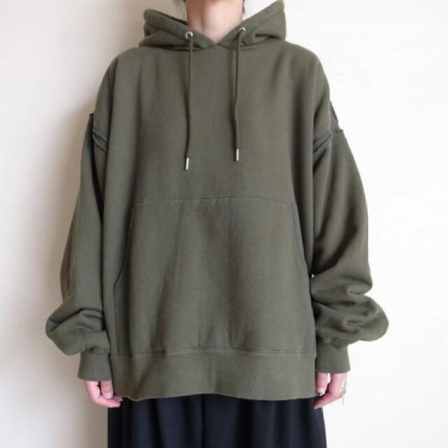 yoke 19AW PIPING WIDE PARKA・OLIVE 1