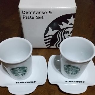 スターバックスコーヒー(Starbucks Coffee)の【スターバックス】デミタス&プレートセット(グラス/カップ)