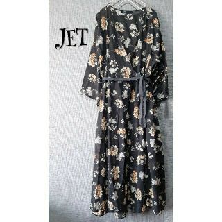 ジェットセット(JET SET)のJET ワンピース カシュクール ヴィンテージ フラワー(ロングワンピース/マキシワンピース)