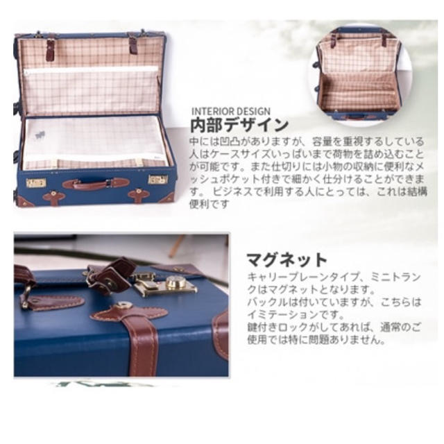 新品未使用☆クラシックなデザイン☆軽量キャリーケース 2