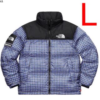 シュプリーム(Supreme)の新品!送込! Supreme North face スタッズ ヌプシ ダウン 青(ダウンジャケット)