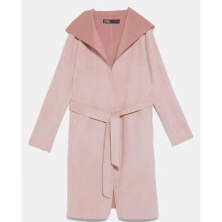 ザラ(ZARA)のZARA ピンクスエードコート(スプリングコート)