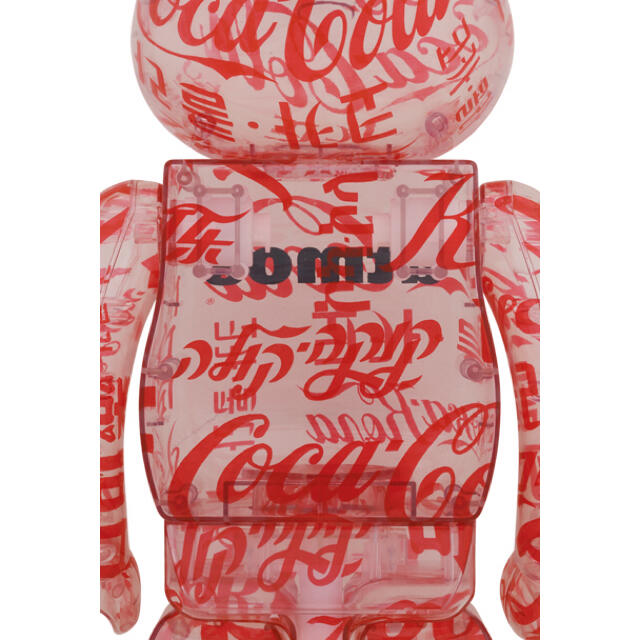 MEDICOM TOY(メディコムトイ)のBE@RBRICK atmos × Coca-Cola 1000％ CLEAR エンタメ/ホビーのフィギュア(その他)の商品写真