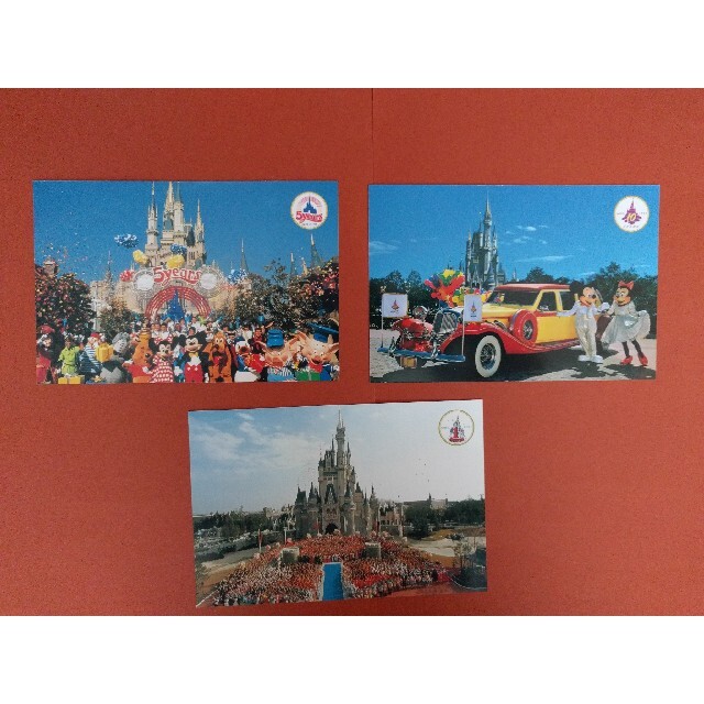 Disney(ディズニー)の【希少】1998年東京ディズニーランド15周年　ポストカード　6点セット エンタメ/ホビーの声優グッズ(写真/ポストカード)の商品写真