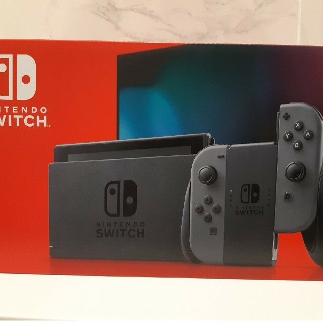 【新品未開封】Nintendo Switch グレー本体+液晶保護フィルム
