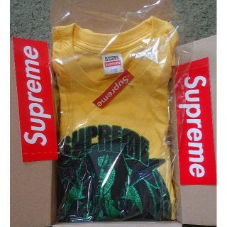 シュプリーム(Supreme)のSupreme HYSTERIC GLAMOUR L/S Tee Yellow(Tシャツ/カットソー(七分/長袖))