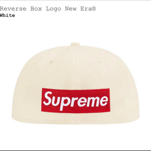 Supreme Reverse Box Logo New Era  7 5/8キャップ