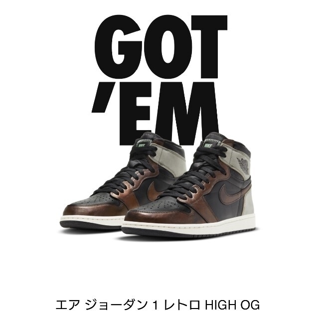 JORDAN 1 HIGH OG  RUST SHADOW ﾅｲｷ ｼﾞｮｰﾀﾞ 1