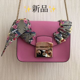 【新品未使用】FURLA ショルダーバッグ スカーフ付き