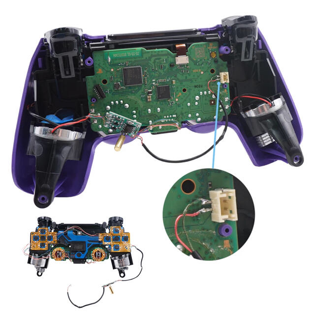 PlayStation(プレイステーション)の残り2つ✨PS4ps5 コントローラー　LED kit 綺麗✨ エンタメ/ホビーのゲームソフト/ゲーム機本体(家庭用ゲーム機本体)の商品写真