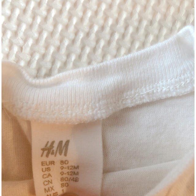 H&M(エイチアンドエム)の【H &M】男の子　夏服　80cm ズボン　Tシャツ　セット キッズ/ベビー/マタニティのベビー服(~85cm)(Ｔシャツ)の商品写真