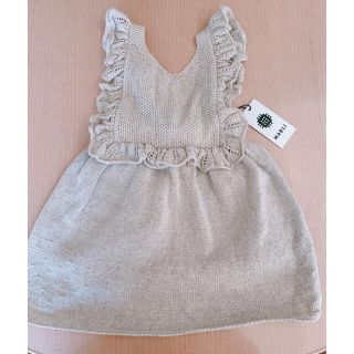 キャラメルベビー&チャイルド(Caramel baby&child )の☆お値下げ中☆MABLI   GLADYSDRESS  SAND 2y(ワンピース)