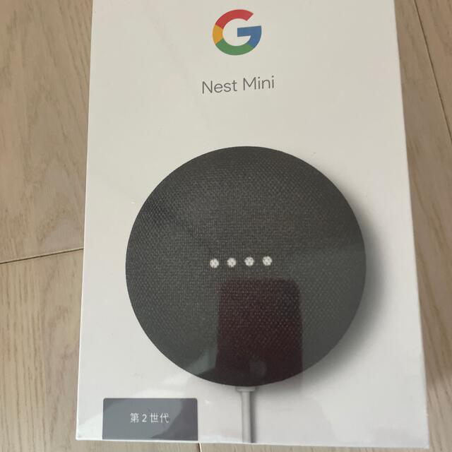 Google(グーグル)のGoogle Nest Mini グーグル　ネスト　ミニ　チョーク　  スマホ/家電/カメラのオーディオ機器(スピーカー)の商品写真